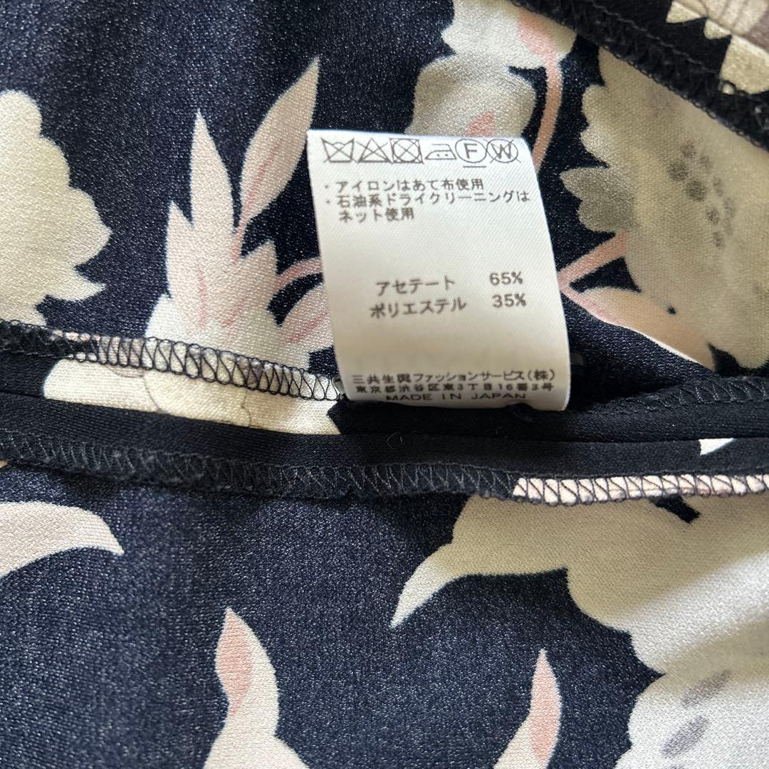 LEONARD サイズ　40 ブラックフラワープリント テーラードジャケット