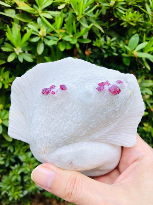 レア天然石レッドスピネル原石 ルース 置物 素材