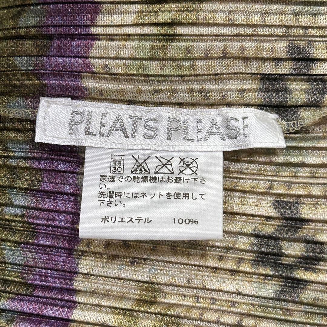 極美品★プリーツプリーズ　PLEATS PLEASE ノルディック柄トップス