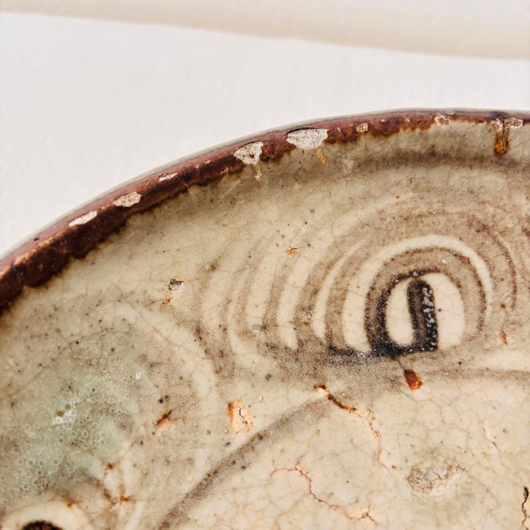 【古瀬戸】馬の目皿　9寸　江戸期　瀬戸焼　民藝