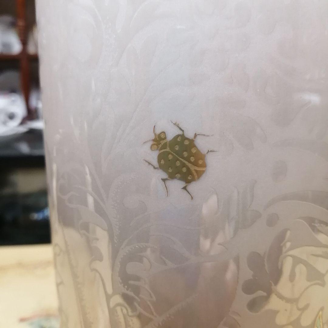 イタリア　アートモルベッリ　花瓶　金彩 金蝕　陶磁器