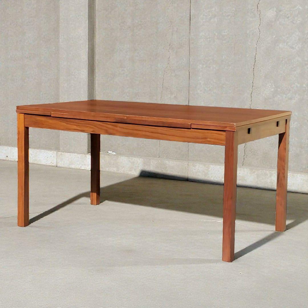 廃盤希少 無印良品 ウォールナット ダイニングテーブル伸長式 140~190cm