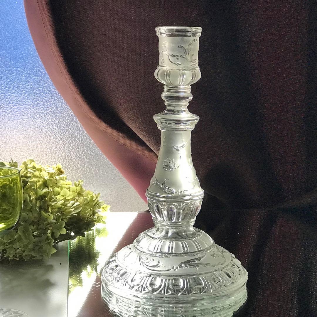激レア★オールドバカラBACCARATルネサンス★クリスタルキャンドルホルダー♪