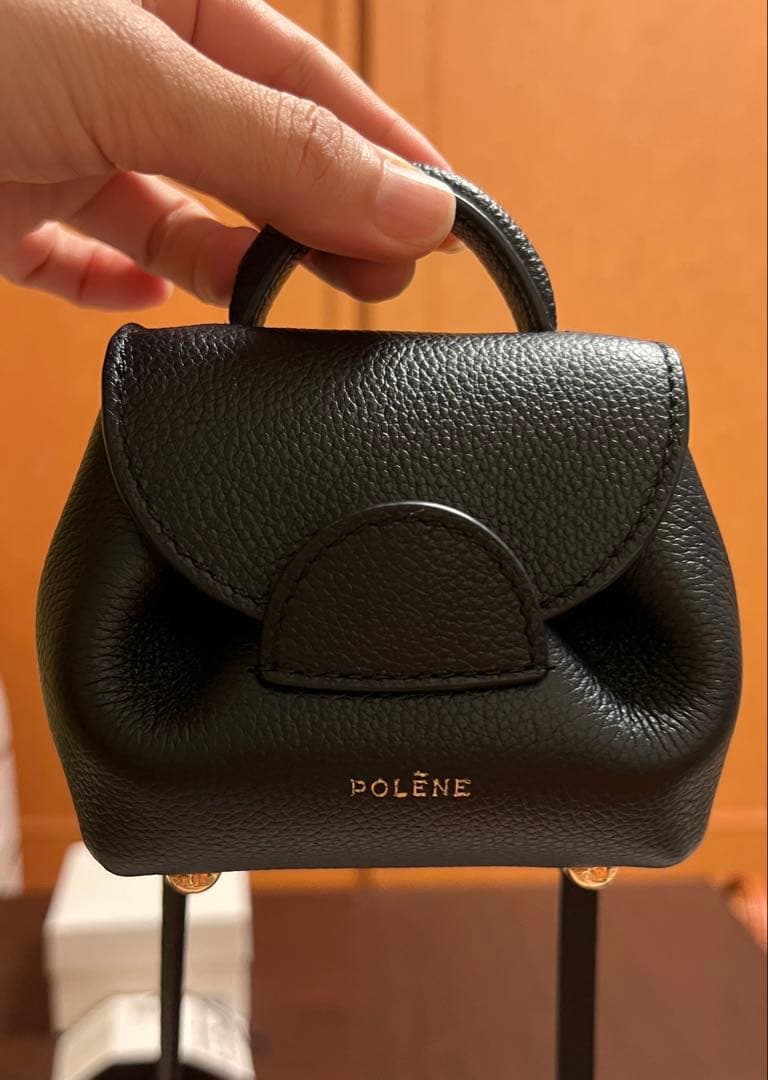 POLÈNE Numéro Un Microバッグ 黒