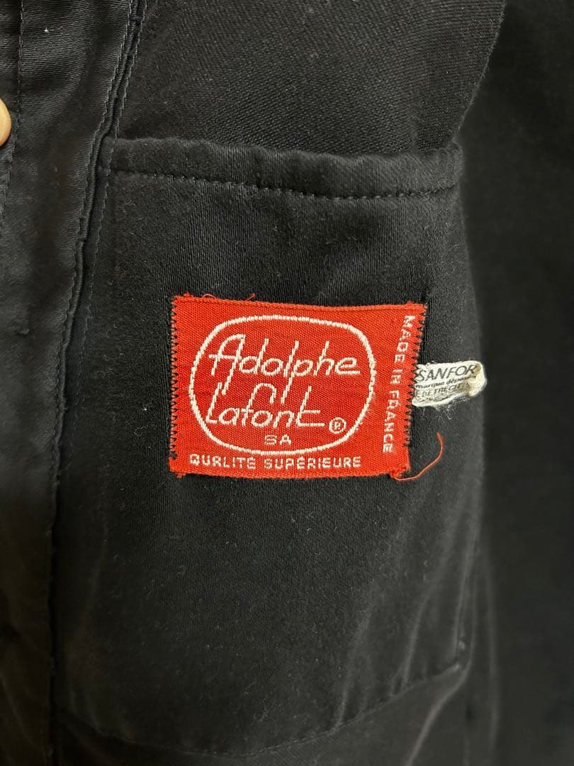 60's adolphe lafont ブラックモールスキン フランス