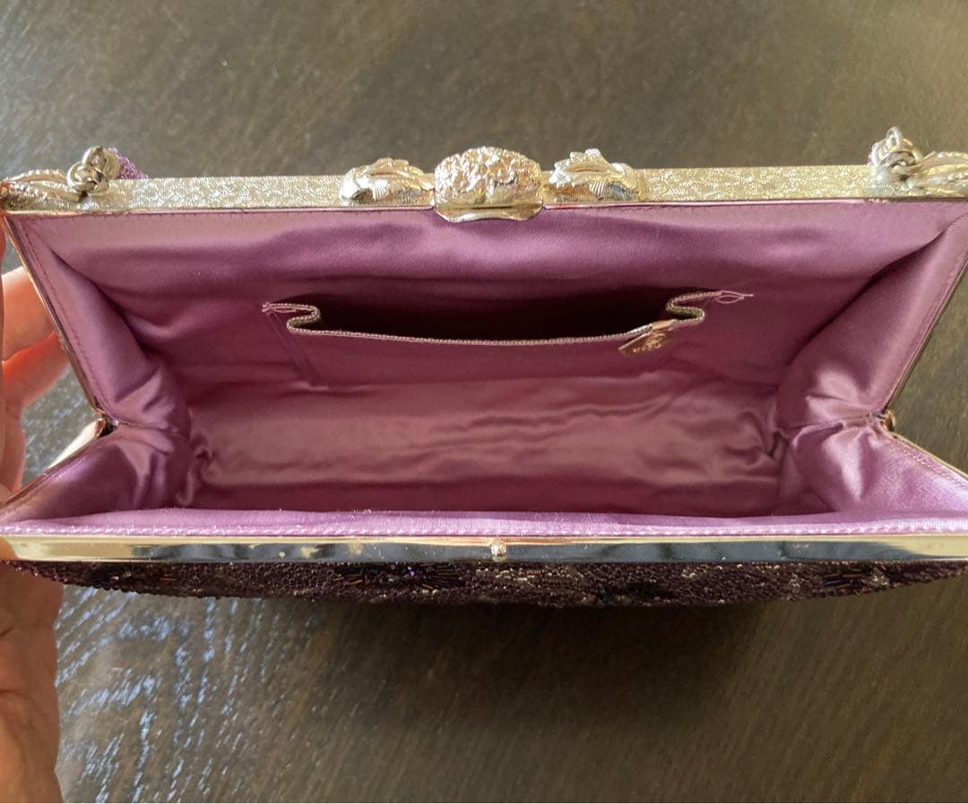 和装　ビーズ刺繍 ハンドバッグ　昭和レトロ　アンティーク