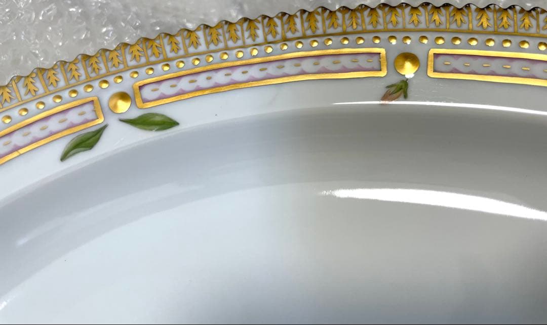 ちゃんおがわロイヤルコペンハーゲン　フローラダニカ　大皿　オーバル