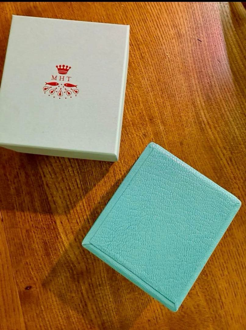 マリーエレーヌドゥタイヤック　MHT レザージュエリーケース　ライトブルー