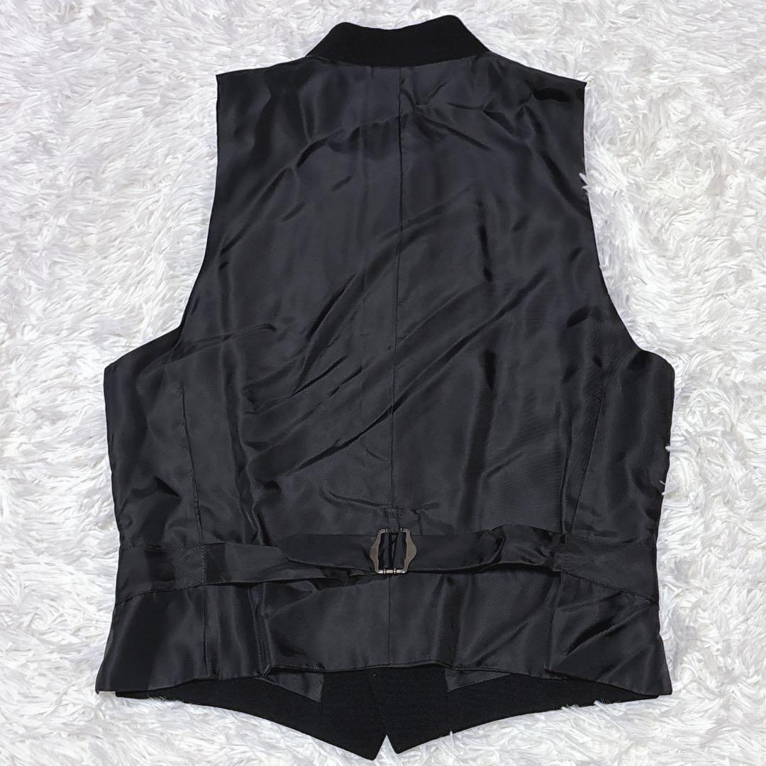 希少 マオカラー✨メンズティノラス 3ピーススーツ 黒 Sサイズ