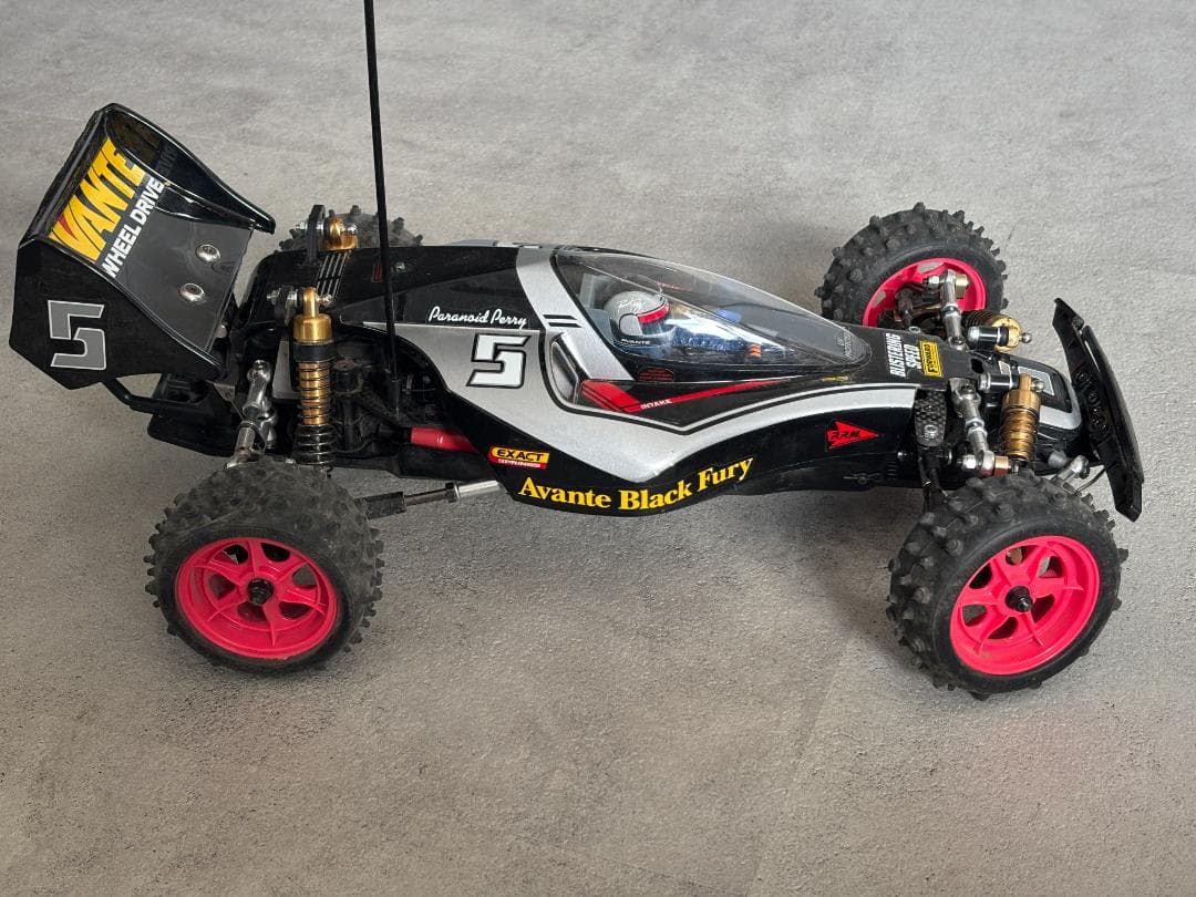 タミヤ 1/10 電動RCカー アバンテ ブラックスペシャル 中古車プロポ付