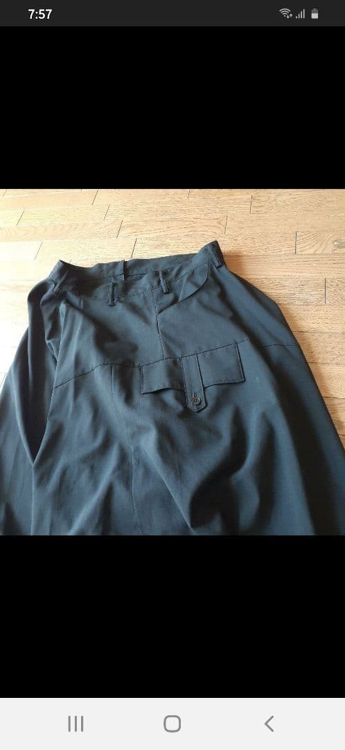 【美品】ワイズ ヨウジヤマモト 袴パンツ ウール ブラック レッドレーペル