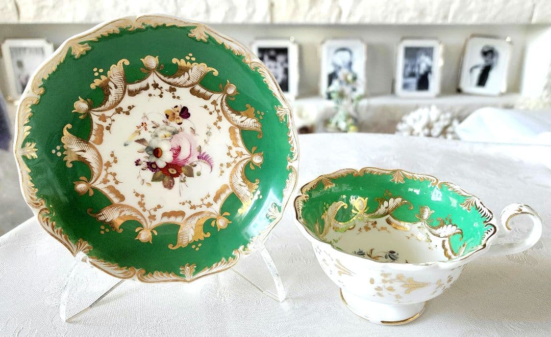 極美品 コールポート 手描き アデレードシェイプ ハンドペイント アンティーク