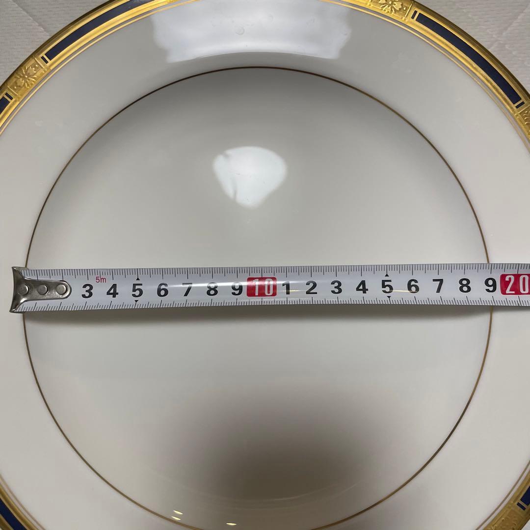 ナルミ食器　ボーンチャイナ　金縁皿27.5cm　8枚セット