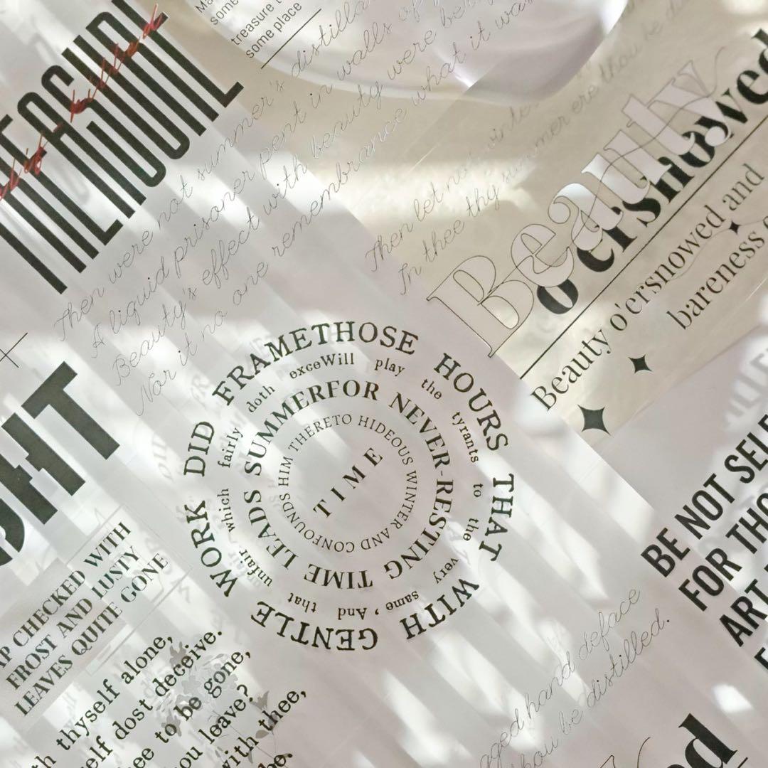 新品　斑駁流年　PET亮面マスキングテープ　マステ　6m