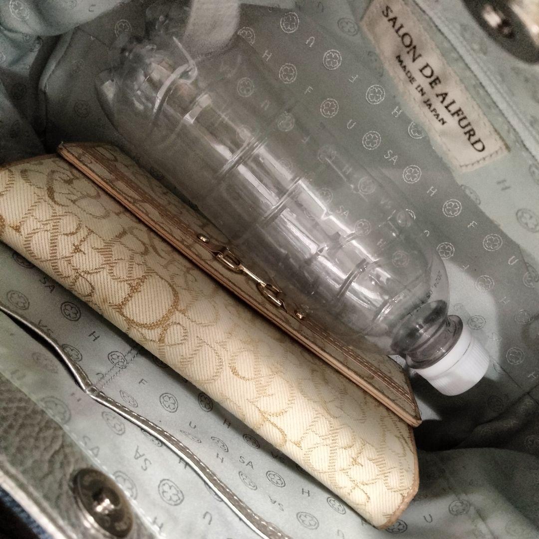 サロンドアルファード 2way ハンドバッグ デニム ショルダー スマイル