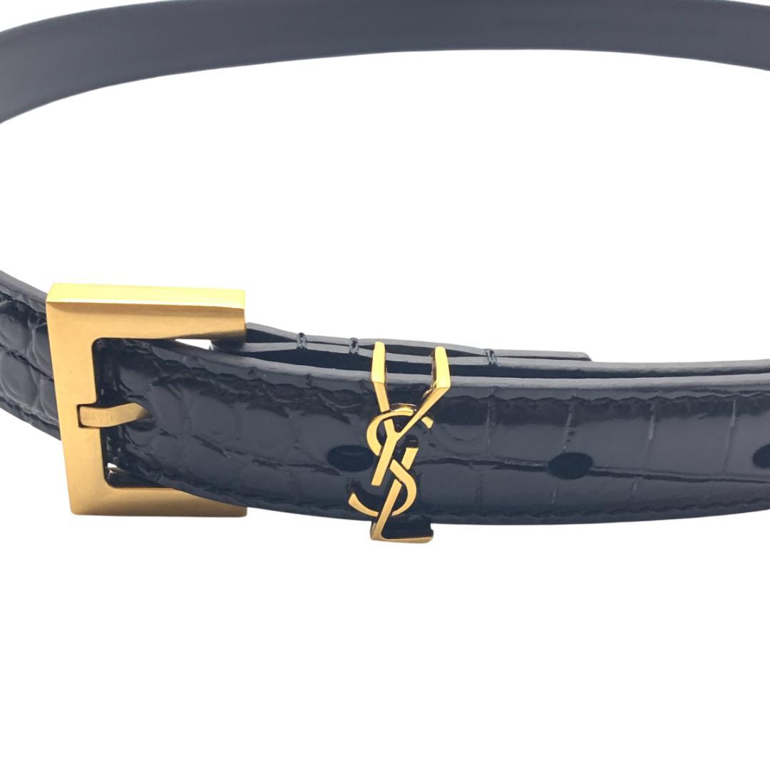 美品★YSL イヴサンローラン　細いベルト79-89cm