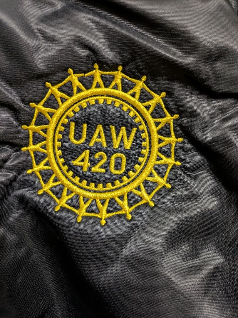 90s USA製 King Louie UAW スタジャン XL ブラック f2