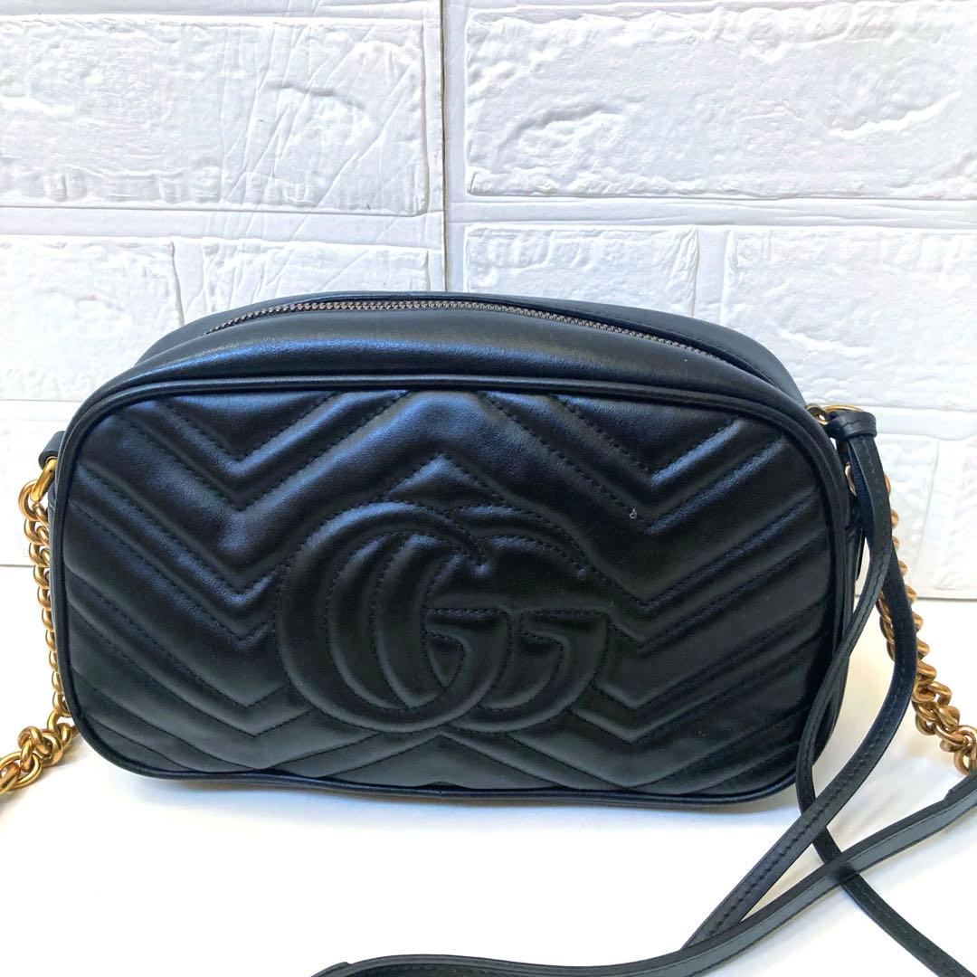 GUCCIグッチ　GGマーモントミニ カメラバッグ