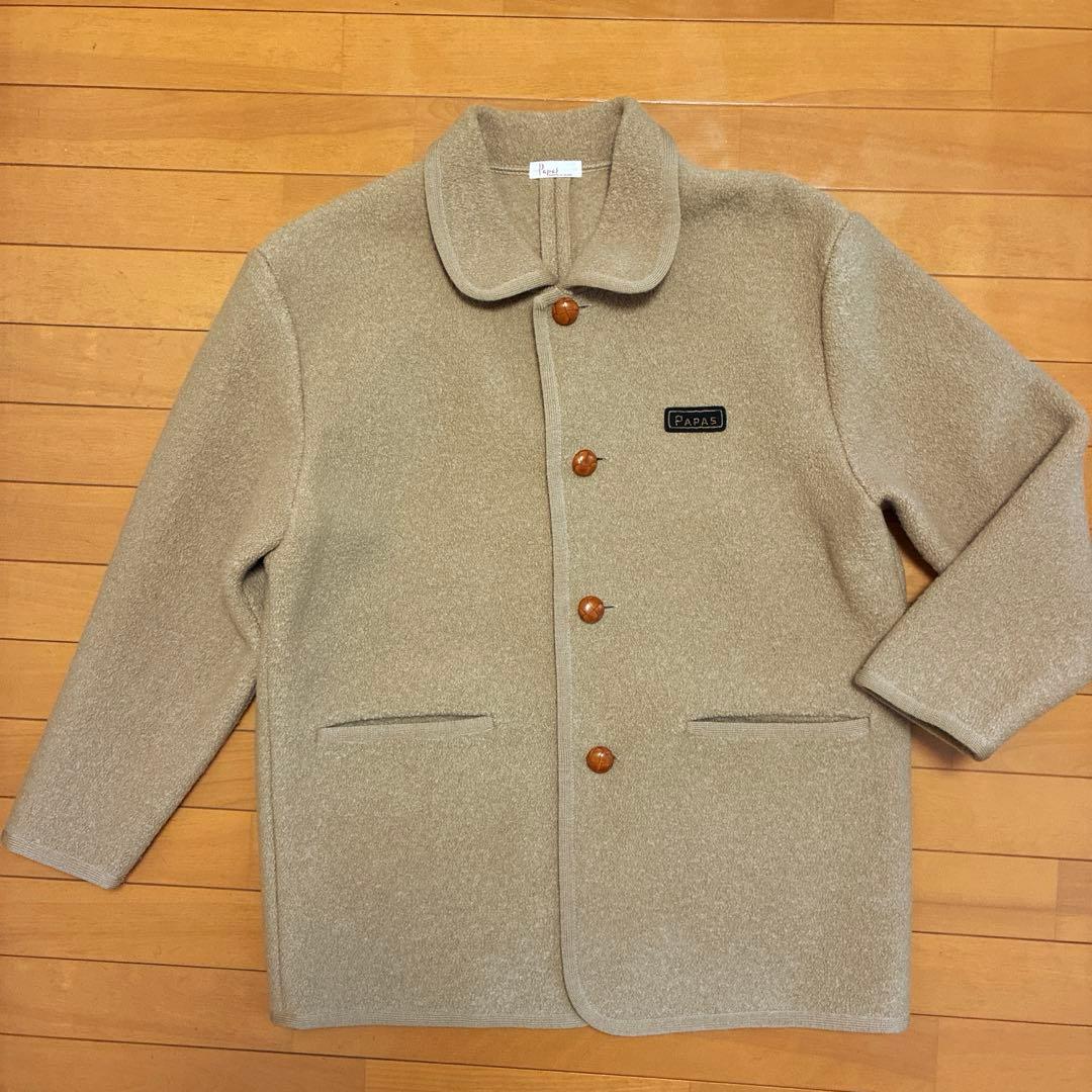 PAPAS ウールコート　毛100% メンズ