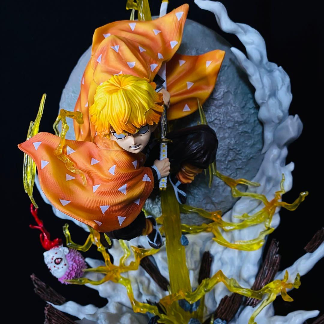 鬼滅の刃【我妻善逸 雷の呼吸 壱ノ型・霹靂一閃 六連】ジオラマスタチュー