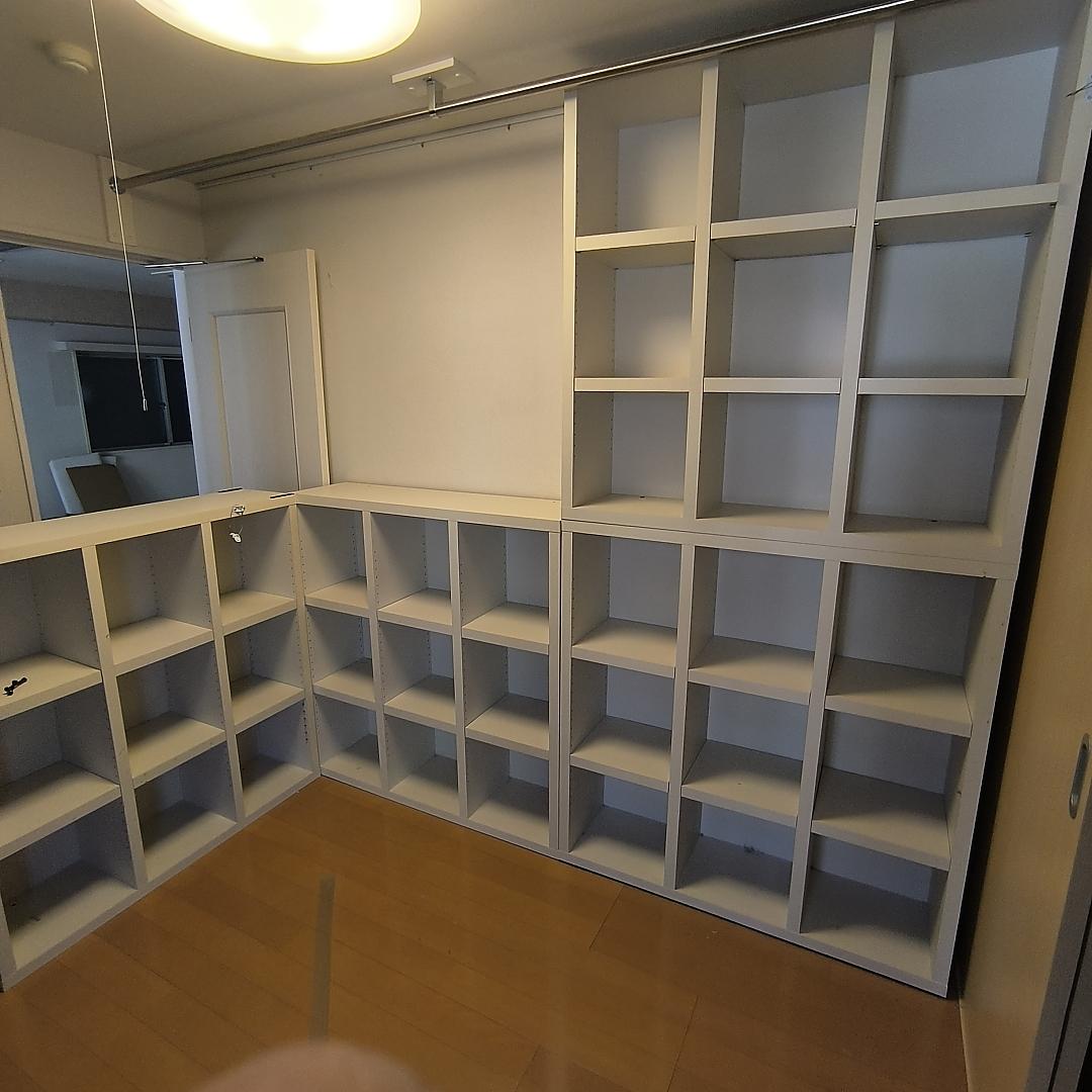 【2/20迄】110cm正方形 本棚 ナンバー① 3つ星素材 250サイズ送料込