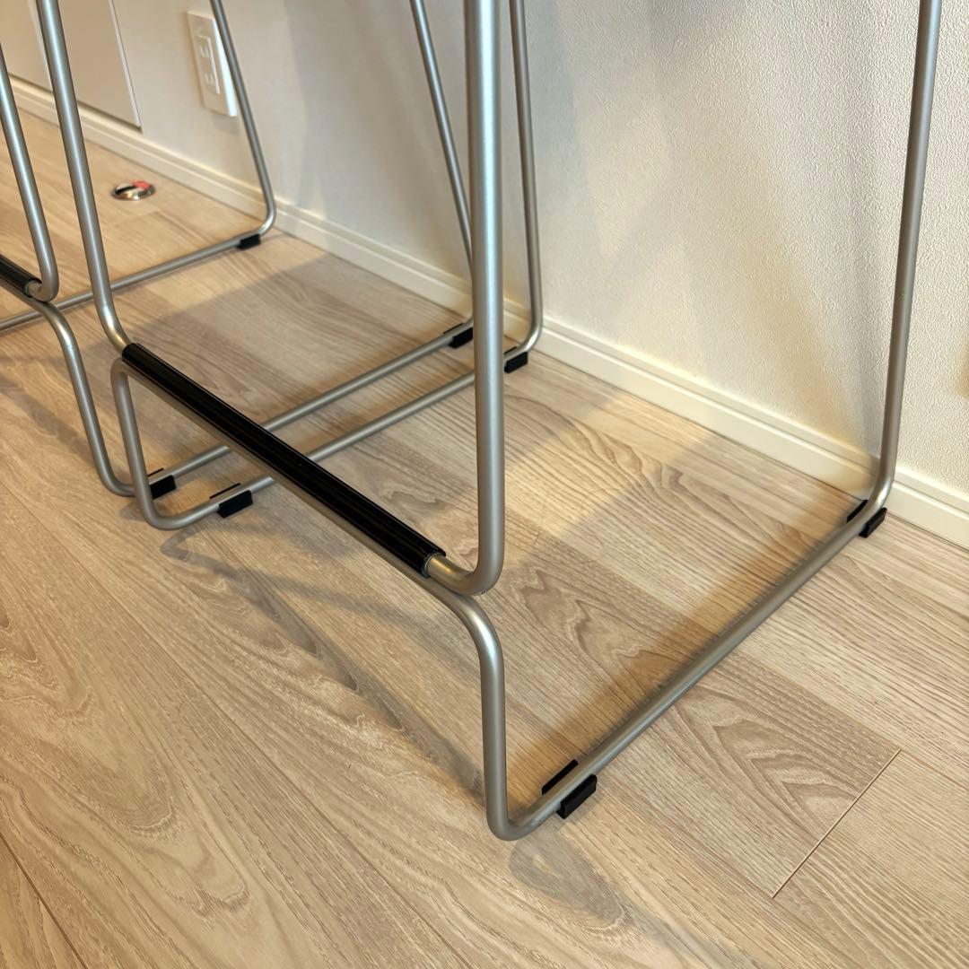 イタリア製 モダンハイチェア バースツール 2脚セット