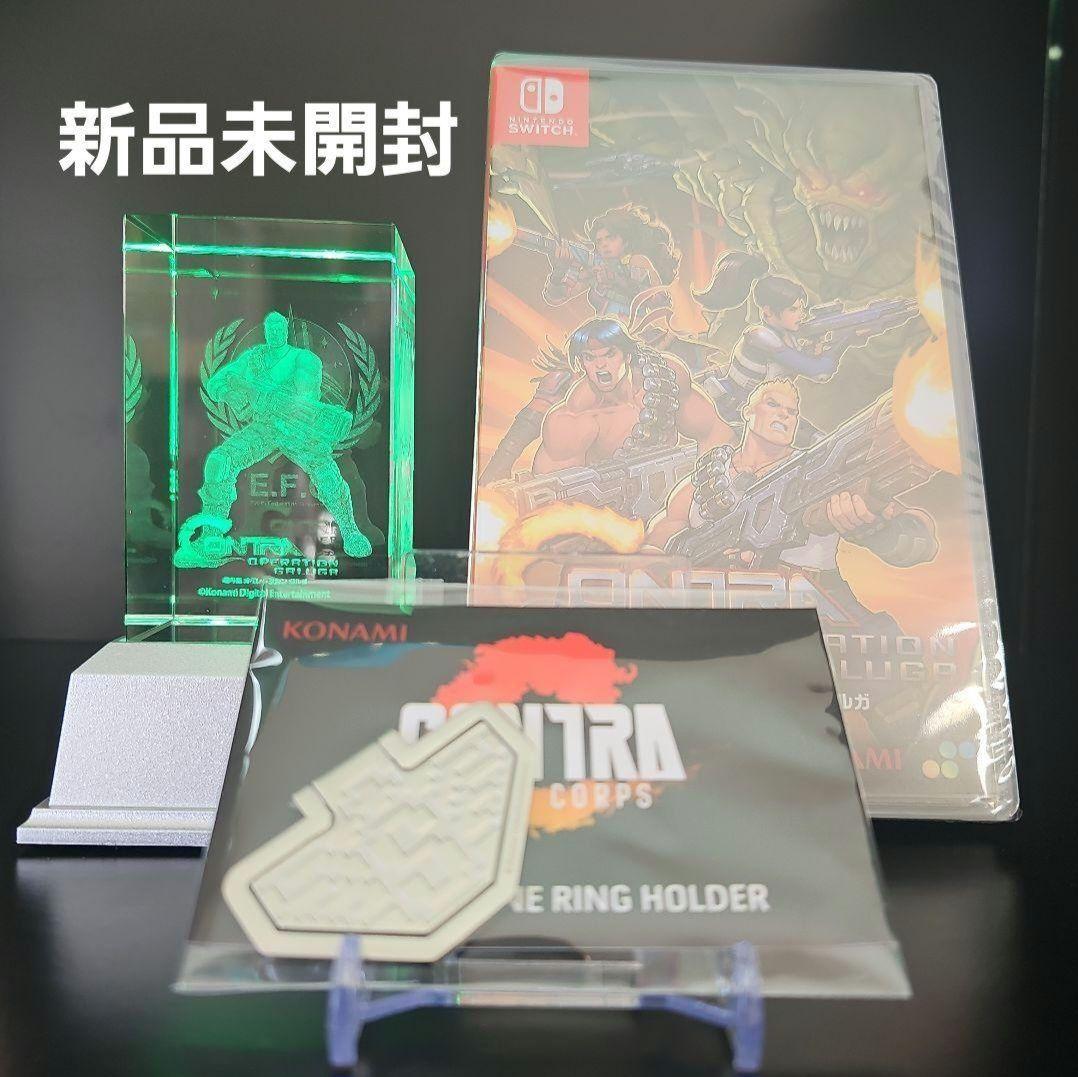 【新品】魂斗羅 オペレーション ガルガ & 3Dクリスタル&スマホリングホルダー