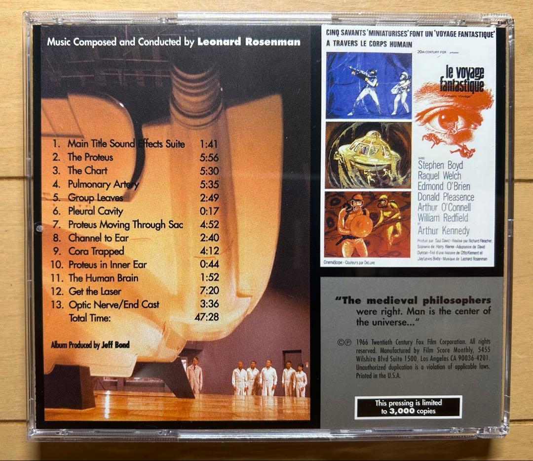 ミクロの決死圏　オリジナル・サウンドトラック　CD　音楽レナード・ローゼンマン