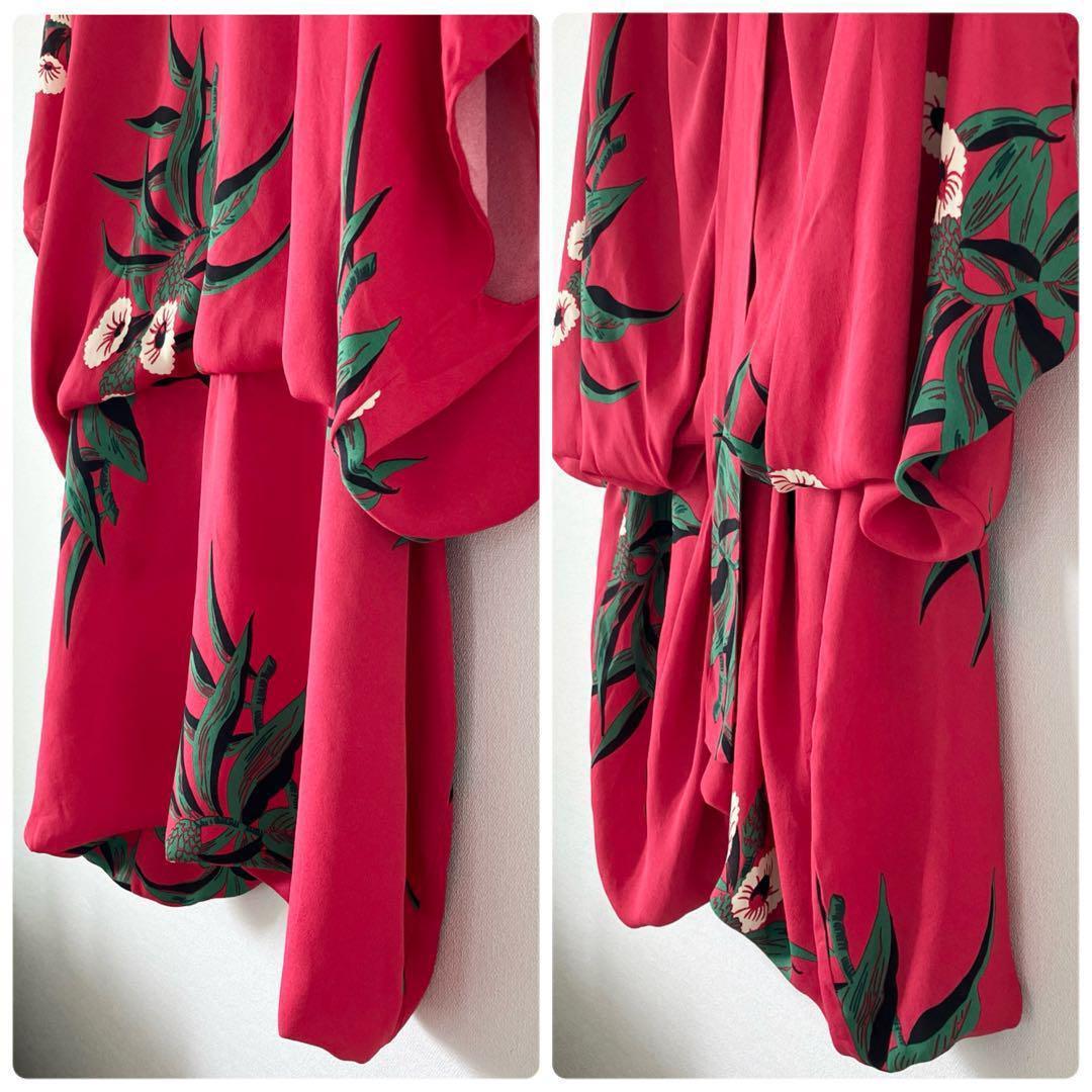 マルニ レーヨン シルク ドルマンスリーブワンピース 40 ピンク