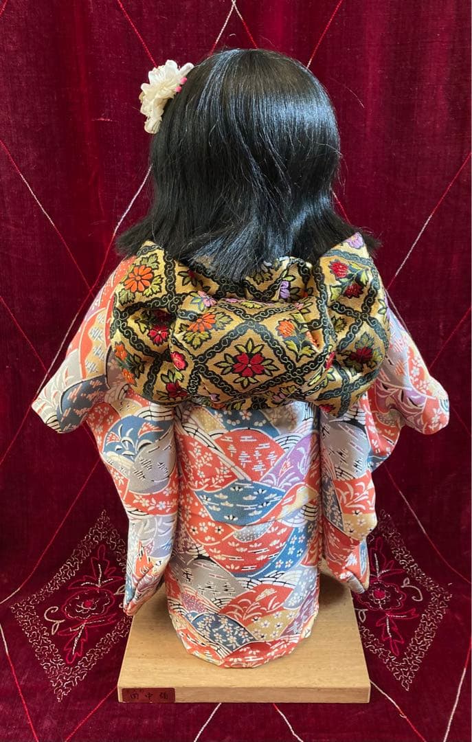 市松人形 田中彌 松乾斎東光 日本人形 和人形 ビスクドール 縮緬